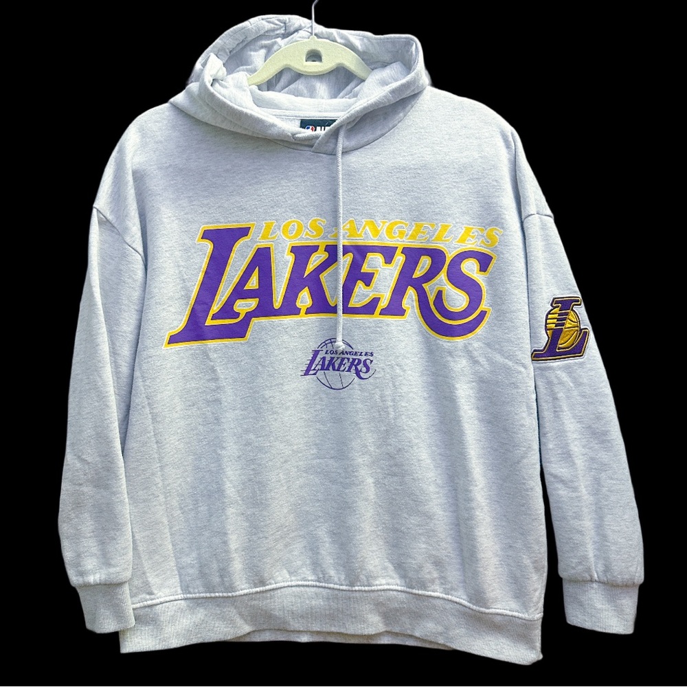 NBA Los Angeles Lakers Gray Hoodie with Logo S